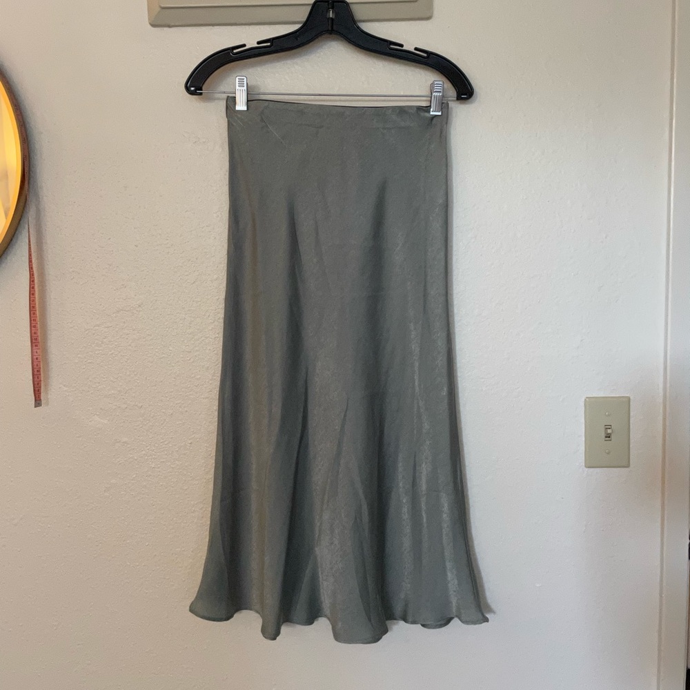 Nastygal Mint Green Satin Skirt